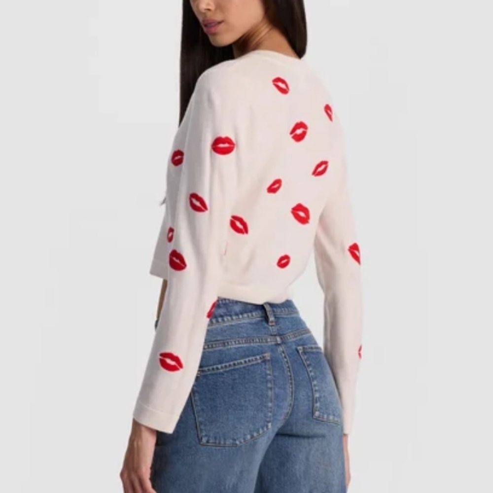 Alice + Olivia Daroda Lip Cardigan - Picture 4 of 12